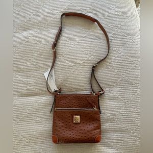 Dooney and Bourke Ostrich Collection Letter Carrier Crossbody Bag